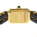 Chanel Premier M Leather Quartz Watch Black Dial Gold — view 5