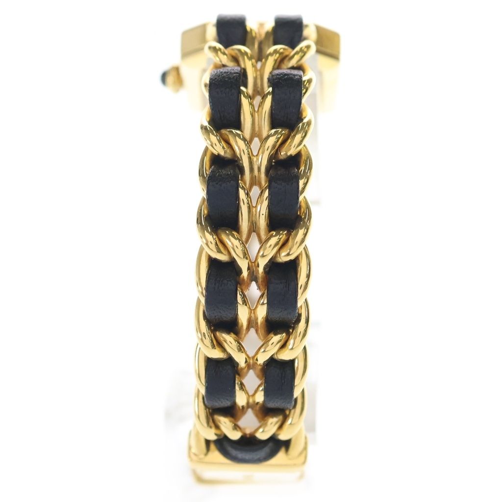 Chanel Premier M Leather Quartz Watch Black Dial Gold — view 2
