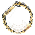 Chanel Premier M Leather Quartz Watch Black Dial Gold — view 3