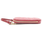 Dior Cannage Fon Shoulder Bag Chain Red Patent Leather Gold — view 3