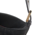 Fendi Mamma Bucket Shoulder Bag Black Suede Gold — view 6