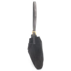 Fendi Mamma Bucket Shoulder Bag Black Suede Gold — view 3