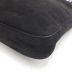 Fendi Mamma Bucket Shoulder Bag Black Suede Gold — view 5
