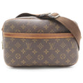 Louis Vuitton Reporter PM Monogram Shoulder Bag Brown