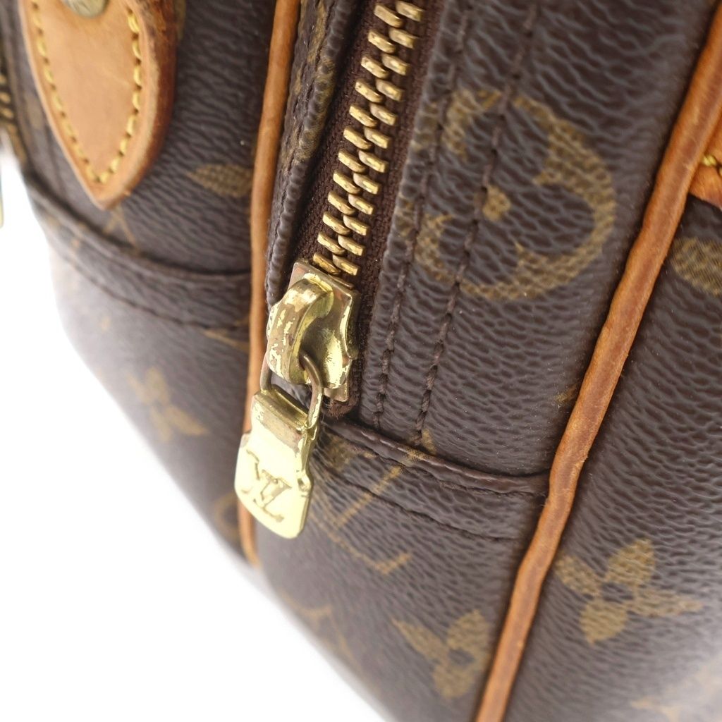 Louis Vuitton Reporter PM Monogram Shoulder Bag Brown — view 7
