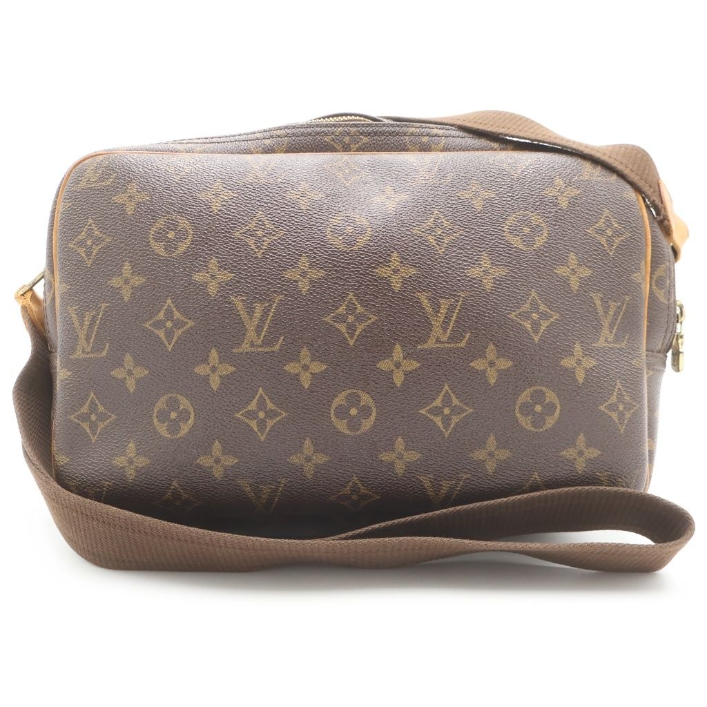 Louis Vuitton Reporter PM Monogram Shoulder Bag Brown — view 2