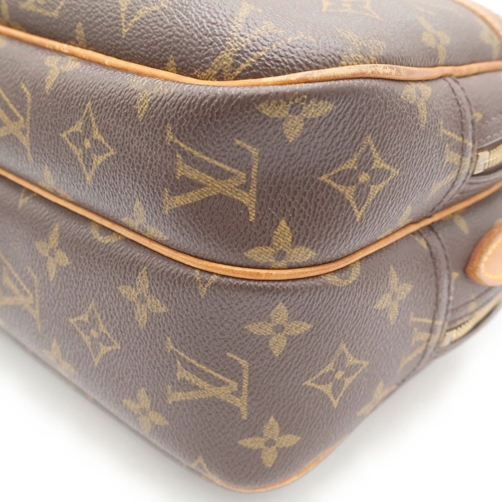 Louis Vuitton Reporter PM Monogram Shoulder Bag Brown — view 5