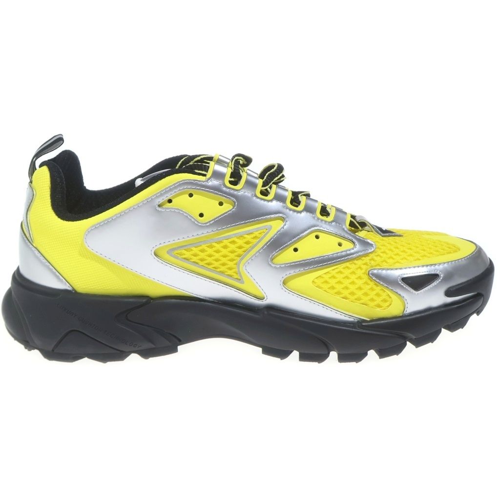 Louis Vuitton Tatic Line Monogram Flower Mesh Sneakers Yellow — view 6