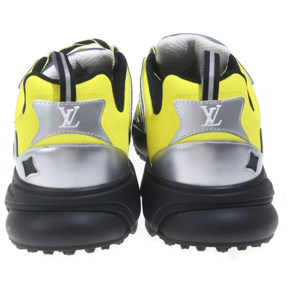 Louis Vuitton Tatic Line Monogram Flower Mesh Sneakers Yellow — view 3