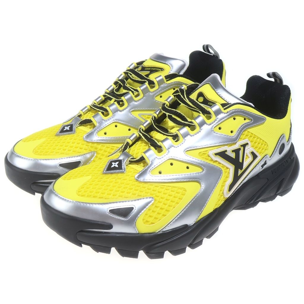 Louis Vuitton Tatic Line Monogram Flower Mesh Sneakers Yellow — view 2