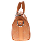 Louis Vuitton Keepall 25 Bandouliere Monogram Heritage Leather 2-Way Bag Silver — view 3