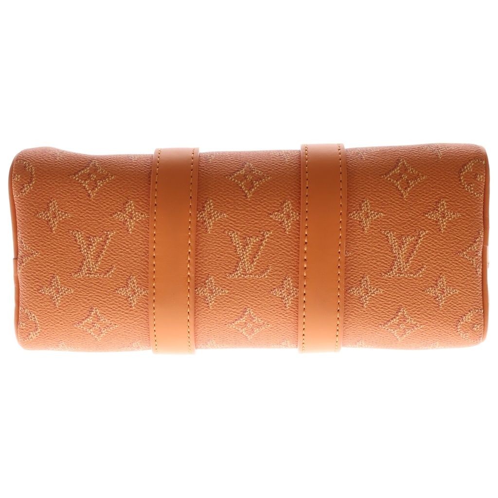 Louis Vuitton Keepall 25 Bandouliere Monogram Heritage Leather 2-Way Bag Silver — view 4