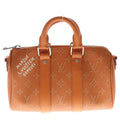 Louis Vuitton Keepall 25 Bandouliere Monogram Heritage Leather 2-Way Bag Silver