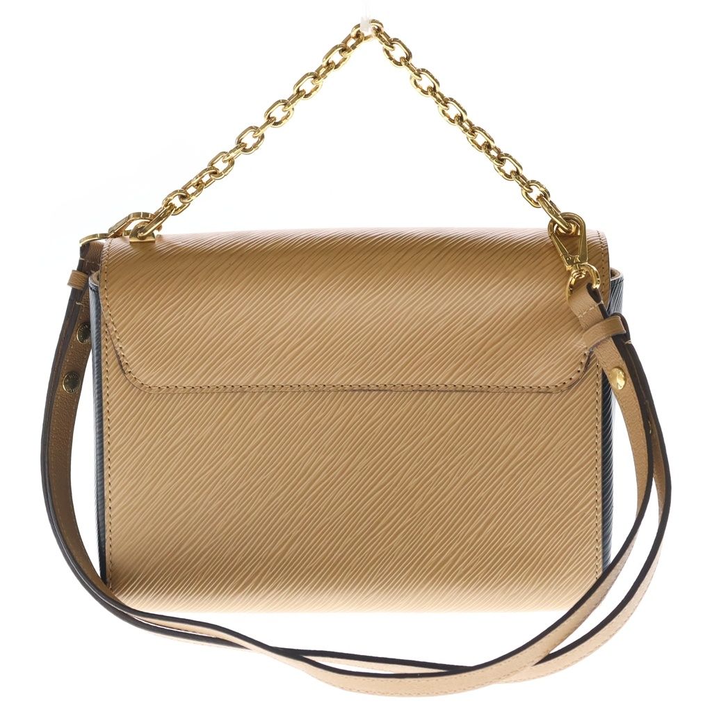 Louis Vuitton Epi Twist MM Leather 2-Way Chain Shoulder Bag Gold Beige Black — view 2