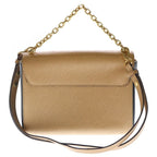 Louis Vuitton Epi Twist MM Leather 2-Way Chain Shoulder Bag Gold Beige Black — view 2