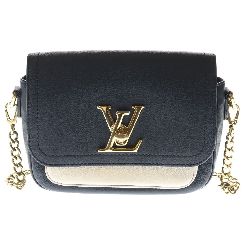 Louis Vuitton Chain Shoulder Bag Lockme Tenda Leather