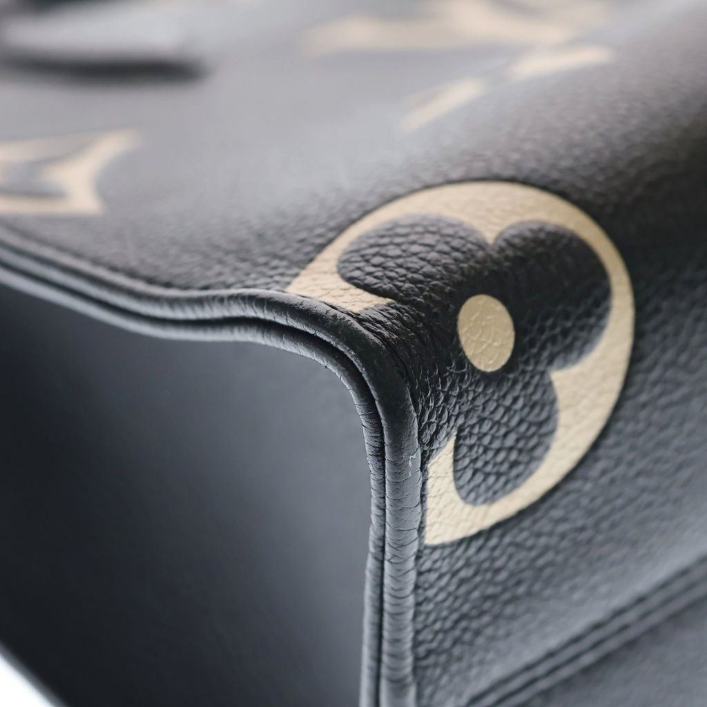 Louis Vuitton Monogram Empreinte On The Go PM Handbag Black Beige — view 5