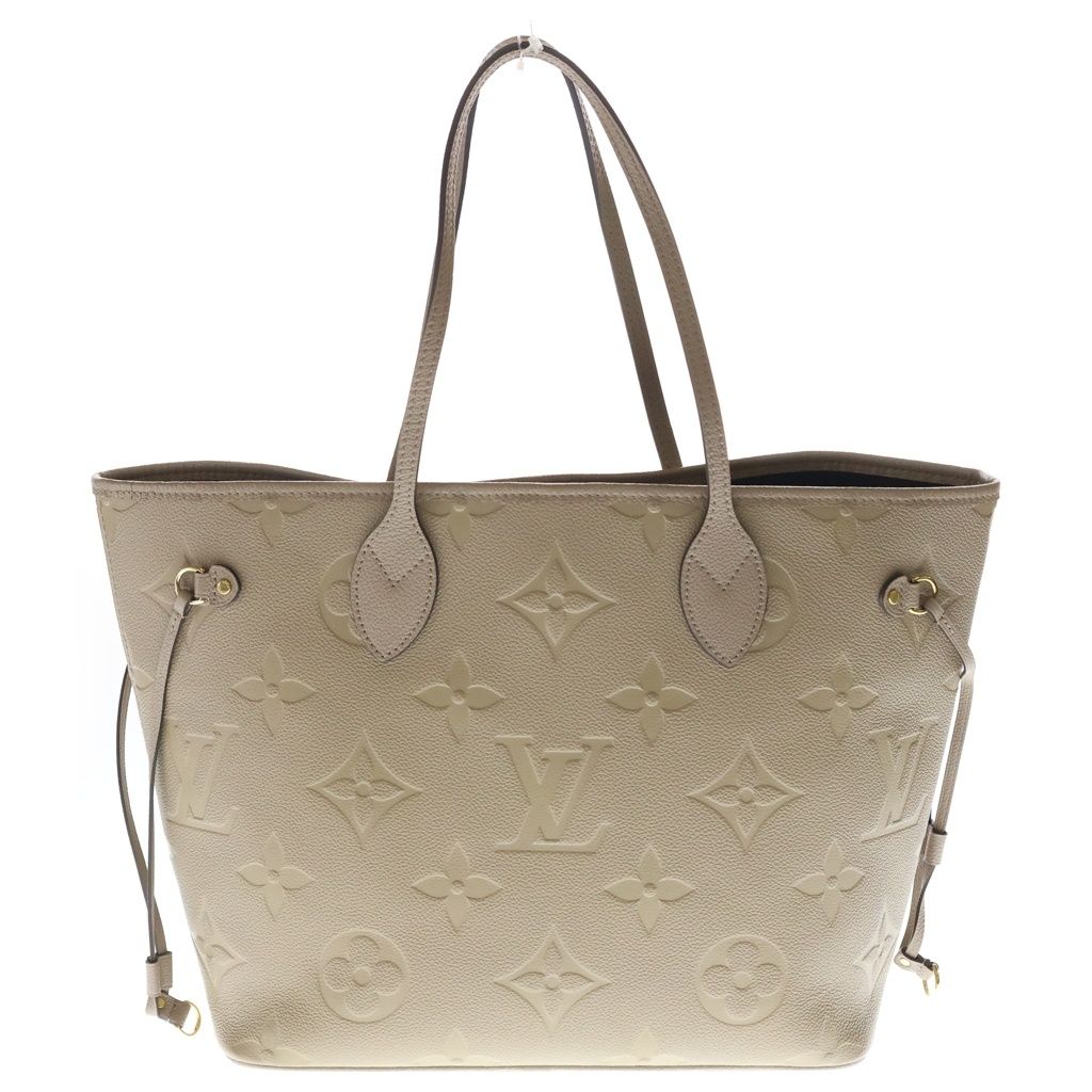 Louis Vuitton Neverfull MM Monogram Empreinte Tote Beige — view 2