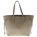 Louis Vuitton Neverfull MM Monogram Empreinte Tote Beige