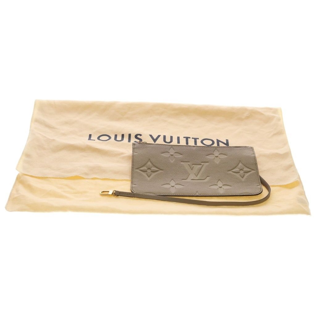 Louis Vuitton Neverfull MM Monogram Empreinte Tote Beige — view 8