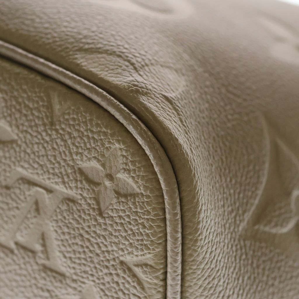 Louis Vuitton Neverfull MM Monogram Empreinte Tote Beige — view 5