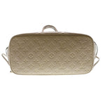 Louis Vuitton Neverfull MM Monogram Empreinte Tote Beige — view 4