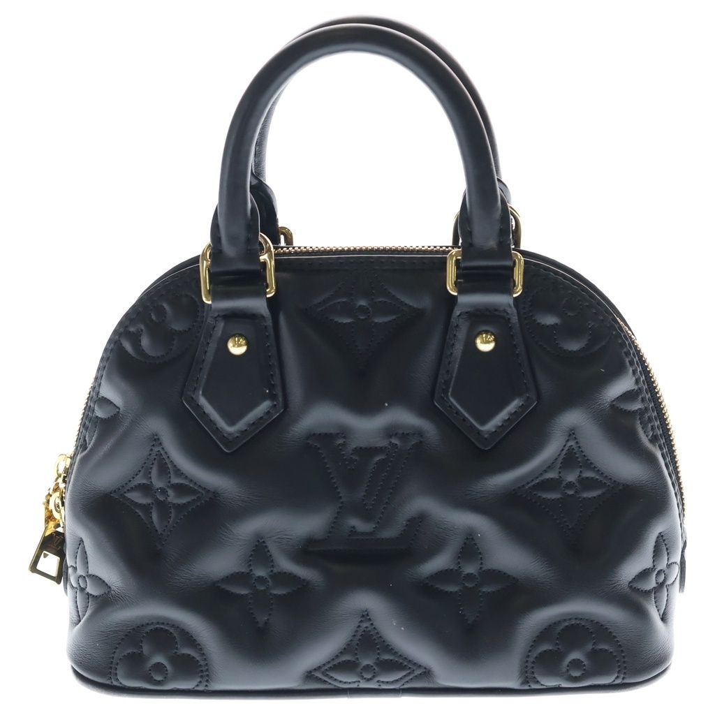 Louis Vuitton Alma Soft BB Bubble Glam Monogram Leather 2-Way Bag Gold Black — view 2