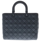 Dior Lady Large Cannage Leather Black Handbag — view 2