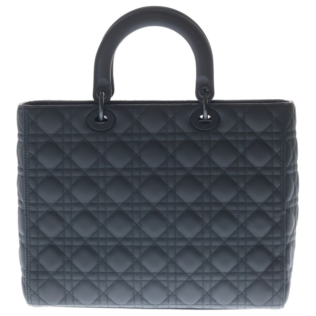 Dior Lady Large Cannage Leather Black Handbag — view 2