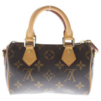 Louis Vuitton Nano Speedy Monogram Leather 2-Way Bag Brown — view 2