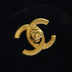 Chanel Quilted Velour Velvet Gold Turnlock 2-Way Handbag Chain Shoulder Back — view 6