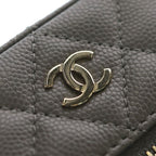 Chanel Quilted Classic Vanity Caviar Leather Gold Chain Shoulder Back Phone — view 6