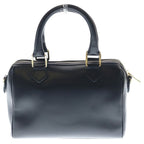 Celine Triomphe Shoulder Bag 2-Way Black Leather Gold — view 2