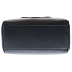 Celine Triomphe Shoulder Bag 2-Way Black Leather Gold — view 4