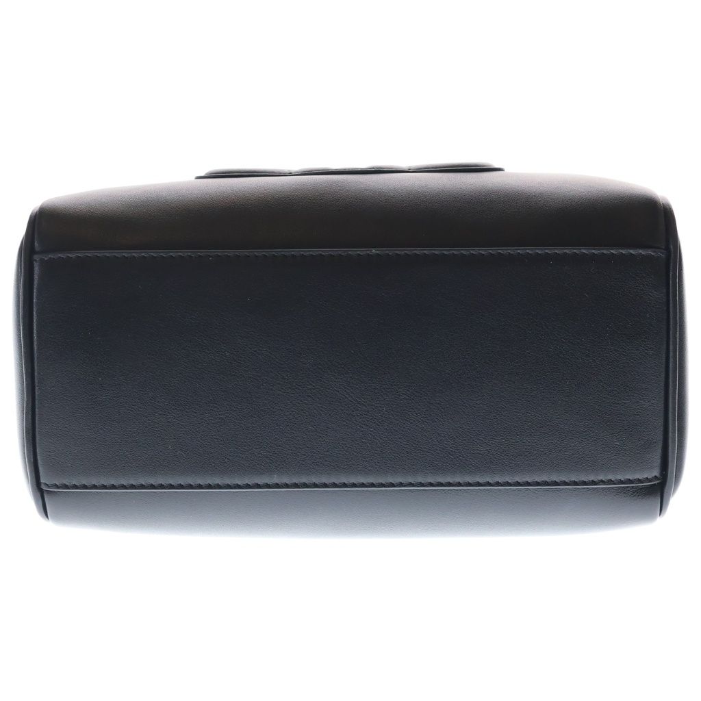 Celine Triomphe Shoulder Bag 2-Way Black Leather Gold — view 4