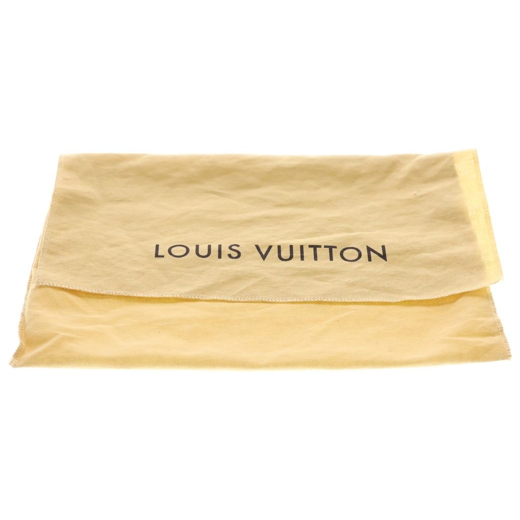 Louis Vuitton Monogram Denim Mini Pleaty Handbag Indigo Blue Brown Leather Gold — view 8