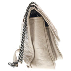 Saint Laurent Paris Niki Chain Shoulder Back Beige Leather Silver — view 3