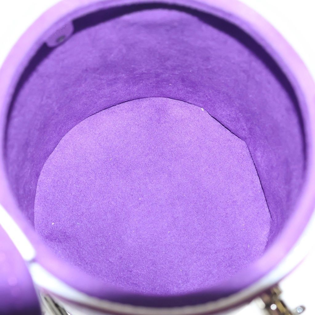 Louis Vuitton LV Paint Can 2-Way Shoulder Bag Purple White Leather Silver — view 7