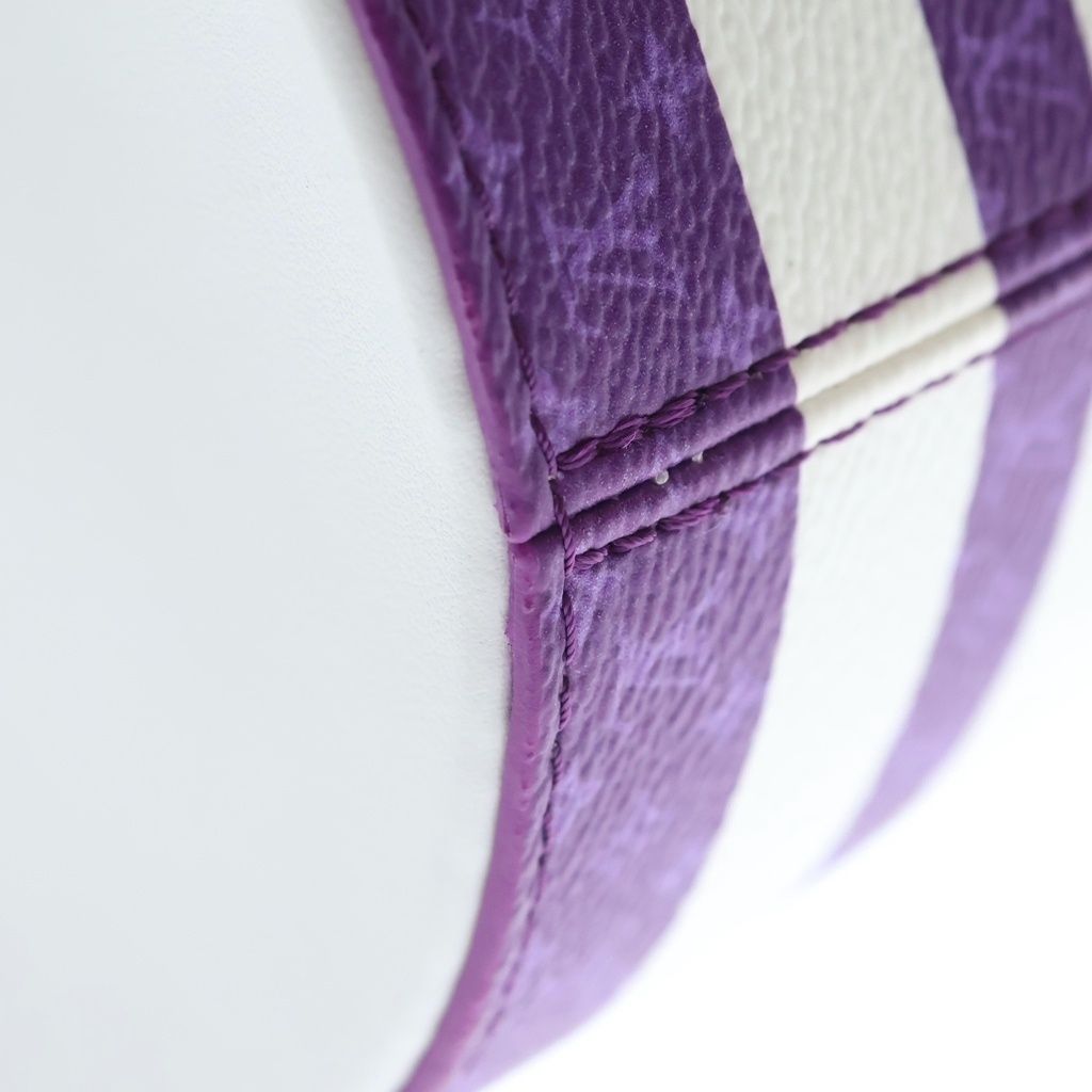 Louis Vuitton LV Paint Can 2-Way Shoulder Bag Purple White Leather Silver — view 5