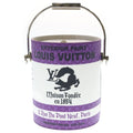 Louis Vuitton LV Paint Can 2-Way Shoulder Bag Purple White Leather Silver