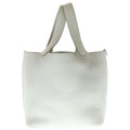 Hermes Picotin Lock MM Handbag Taurillon Clemence Silve Gray