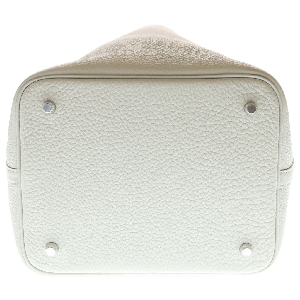 Hermes Picotin Lock MM Handbag Taurillon Clemence Silve Gray — view 4
