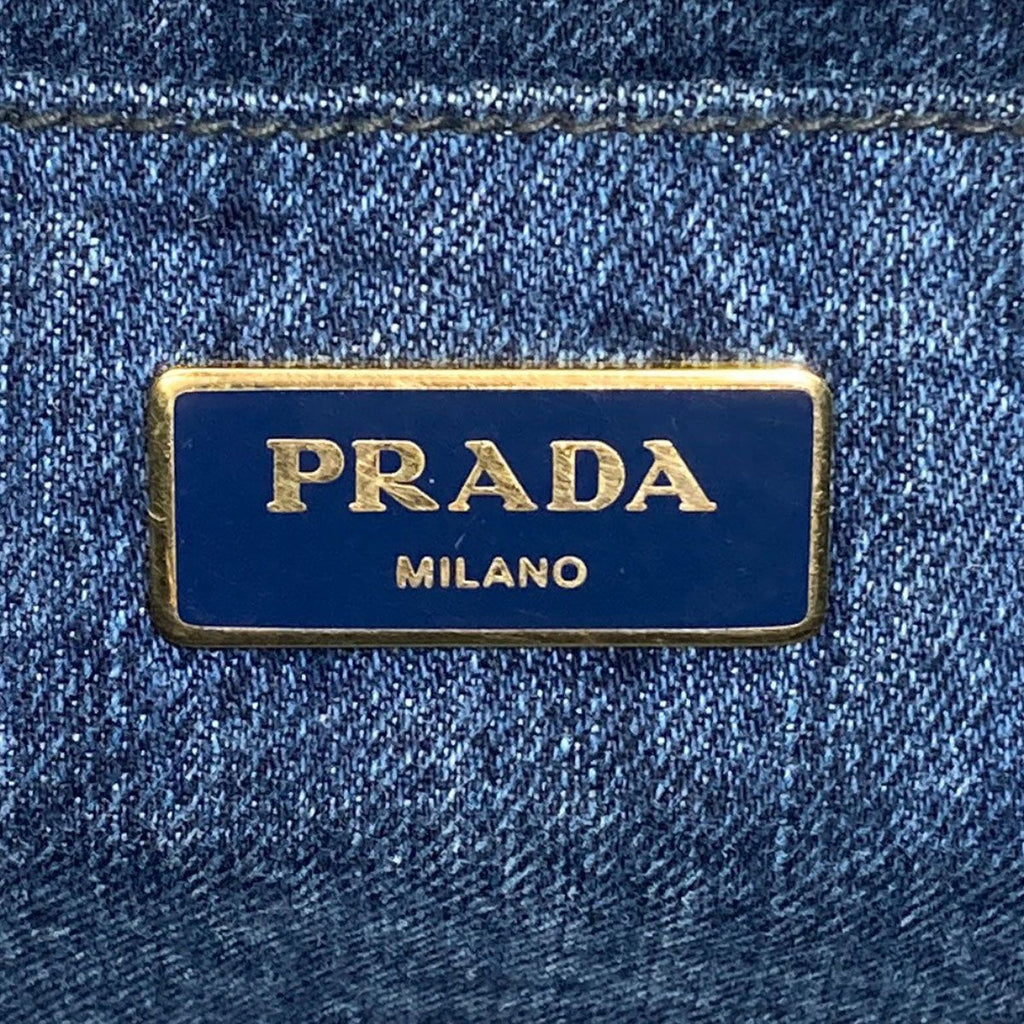 Prada Canapa Tote Denim — view 6
