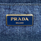 Prada Canapa Tote Denim — view 6
