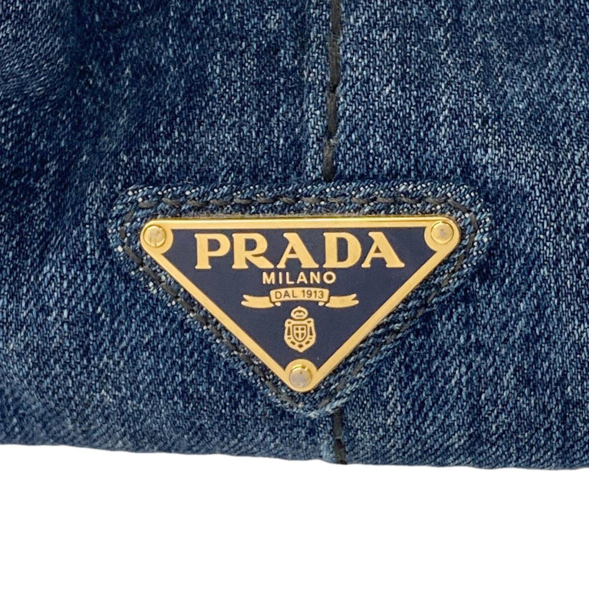 Prada Canapa Tote Denim — view 8