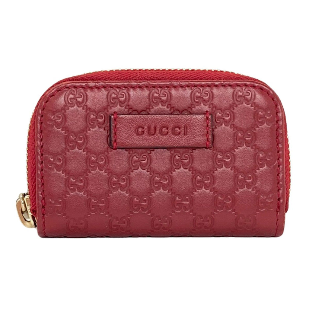 Gucci GG Signature Microshima Coin Case Leather