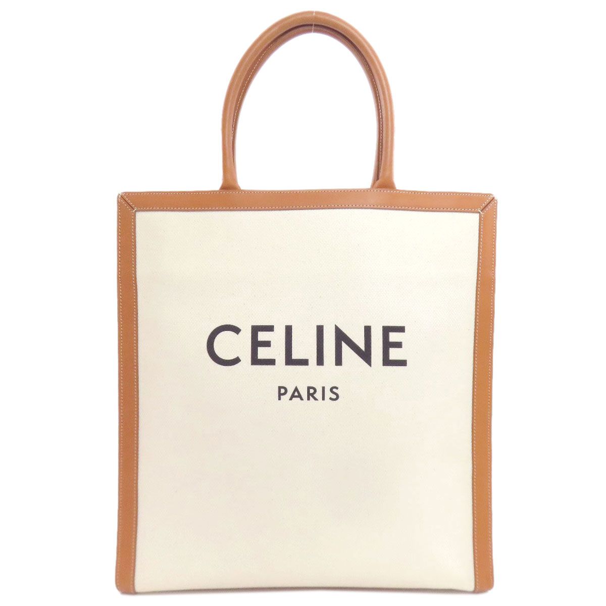 Celine Vertical Cover Large Tote Canvas