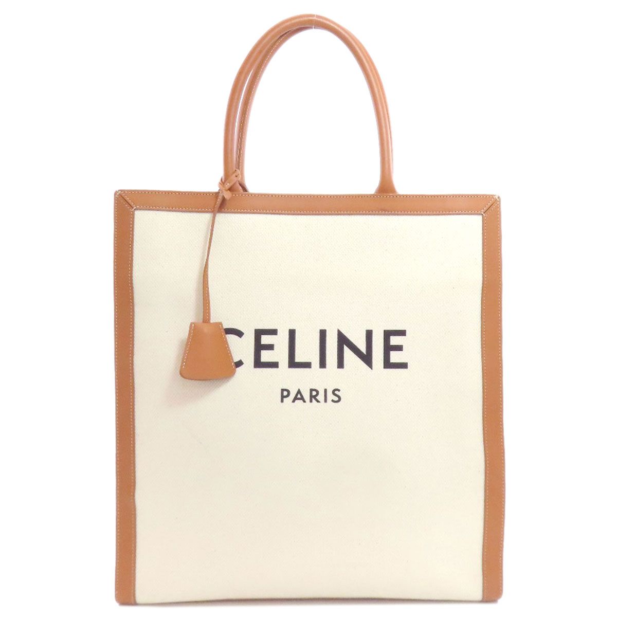 Celine Vertical Cover Large Tote Canvas