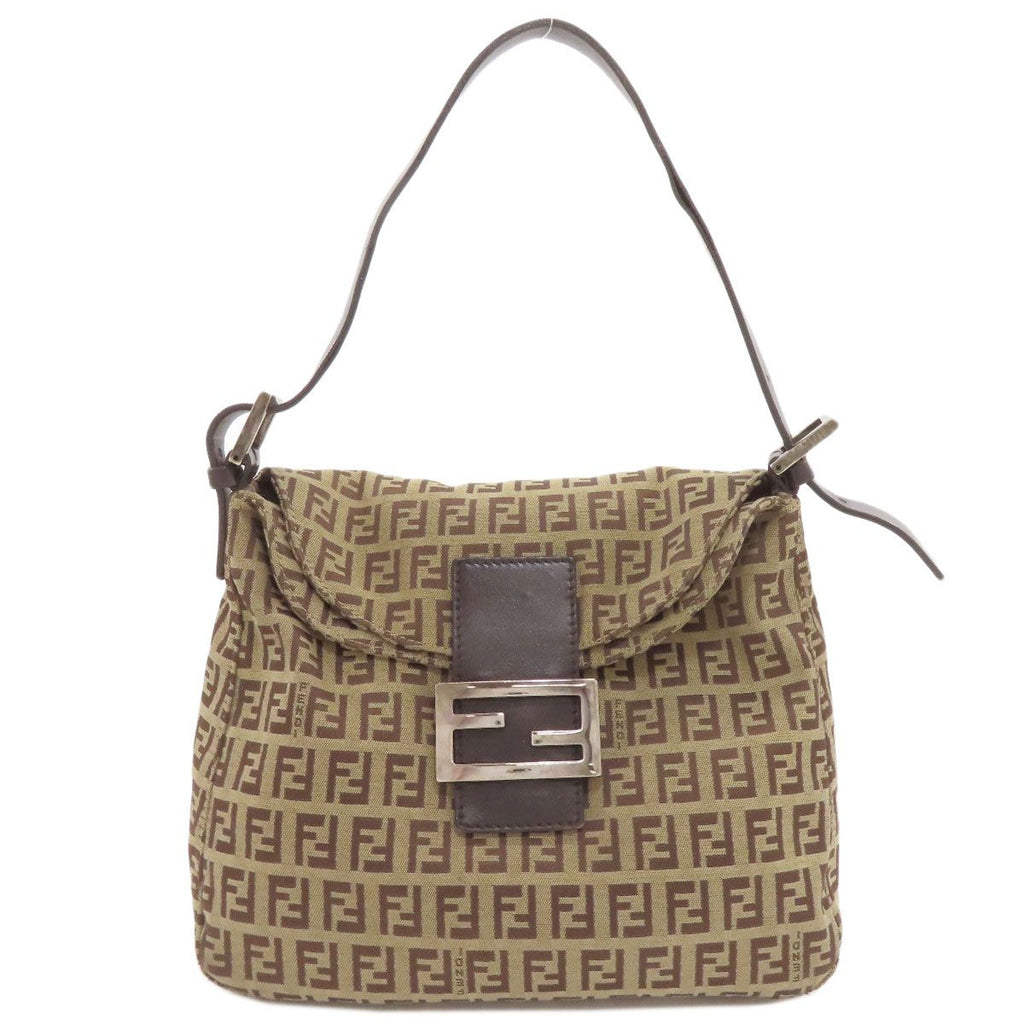 Fendi Mamma Bucket Zucchino Handbag Canvas