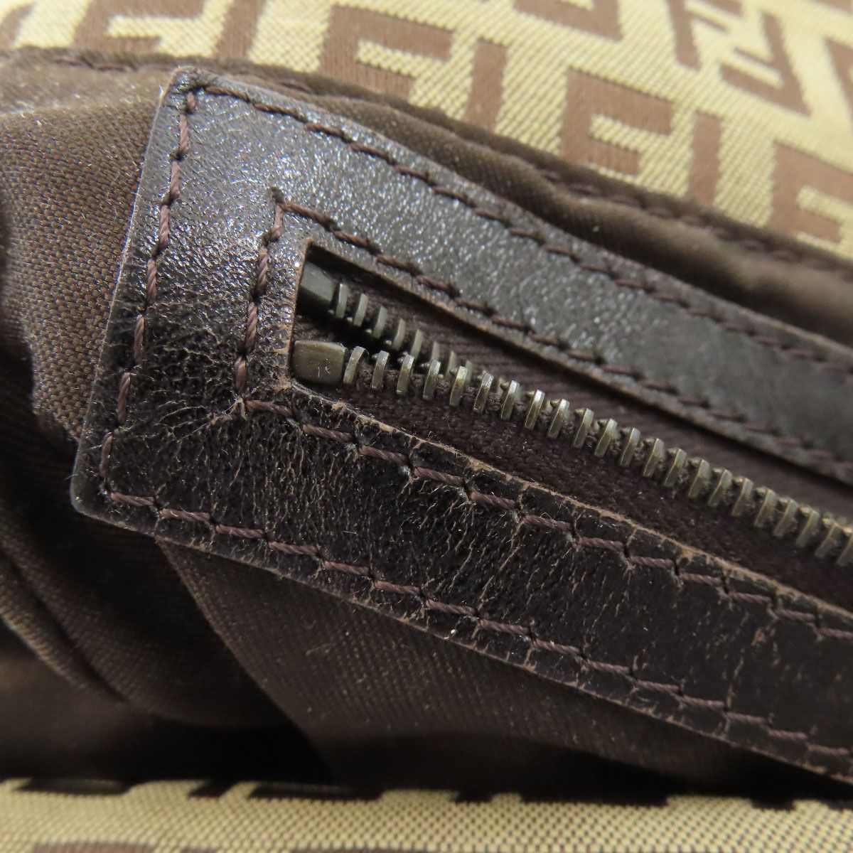 Fendi Mamma Bucket Zucchino Handbag Canvas — view 7